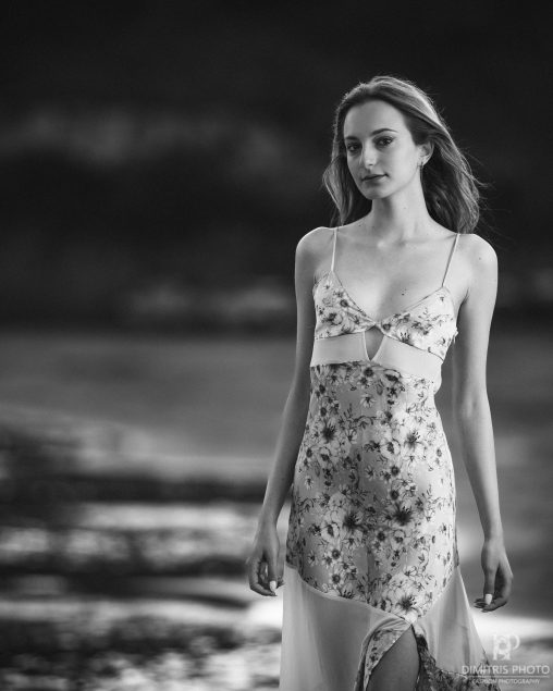 Black and white cinematic fashion photography Maria Javellu