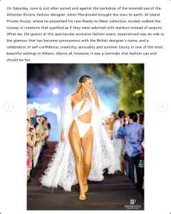 vogue caption greece