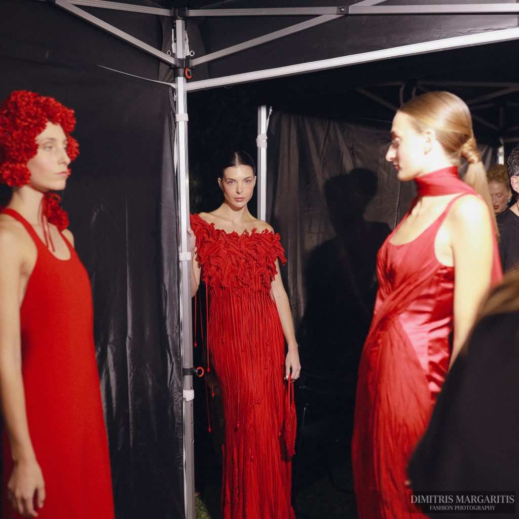 backstage φωτογράφιση στο red dress greece fashion show